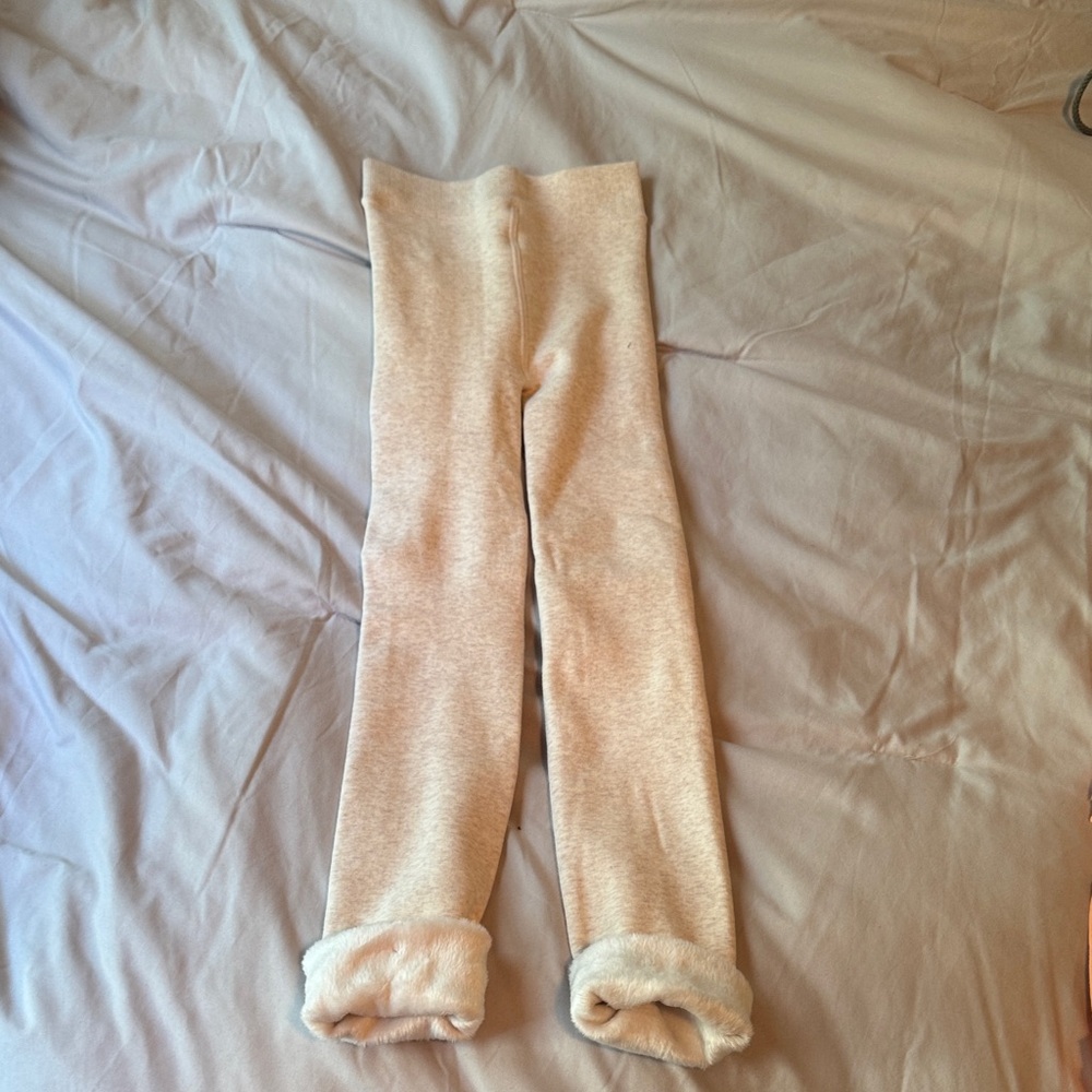 Cozy Cream Kids Leggings